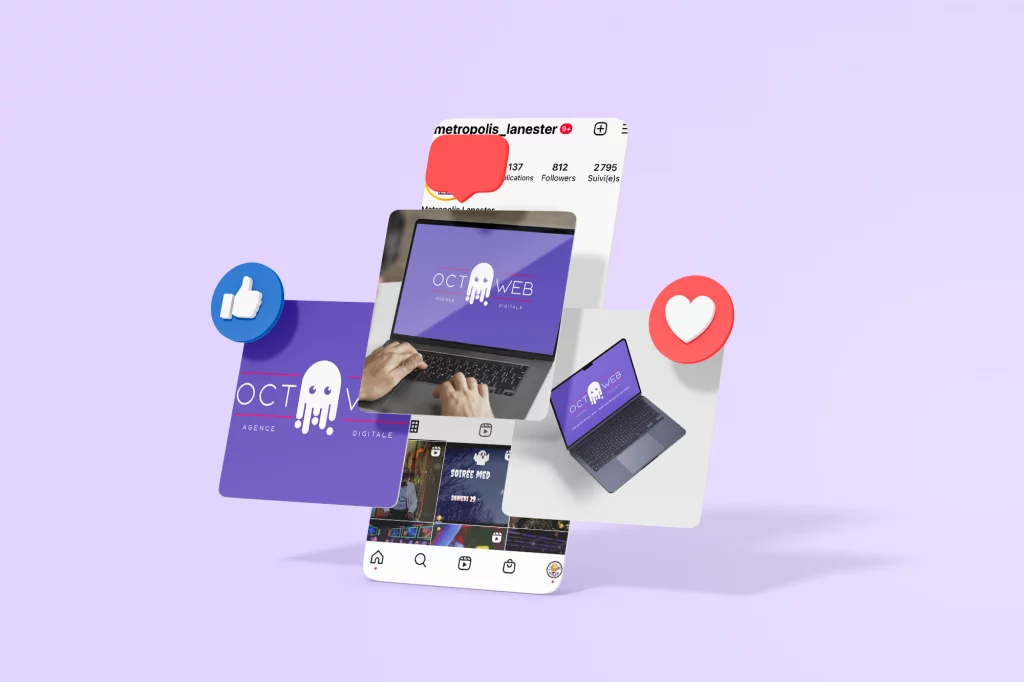 gestion réseaux sociaux Agence Web Lorient